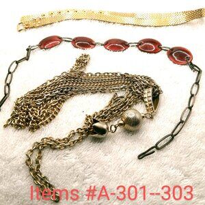 3 Necklaces , Items # A-301---A303, wt. 100 grams